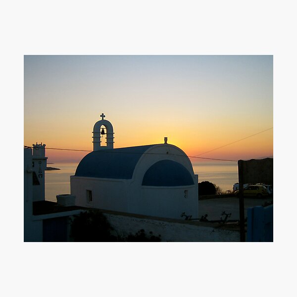 Mykonos Sunset Photographic Print