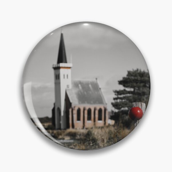 Item preview, Fence in front of the Hoornder Church in Den Hoorn on Texel designed and sold by Ruhrpottpicture.