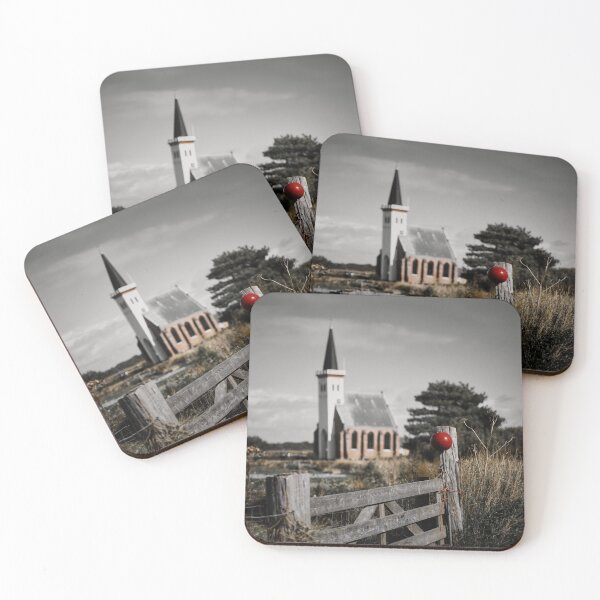 Item preview, Fence in front of the Hoornder Church in Den Hoorn on Texel designed and sold by Ruhrpottpicture.