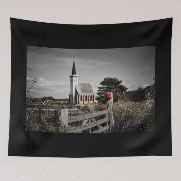 Item preview, Fence in front of the Hoornder Church in Den Hoorn on Texel designed and sold by Ruhrpottpicture.