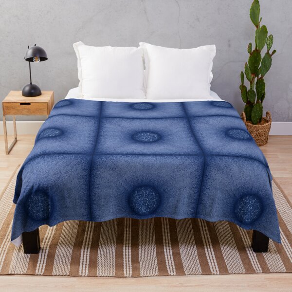 Item preview, "Pouf" tile pattern in chambray color designed and sold by Cherevan.