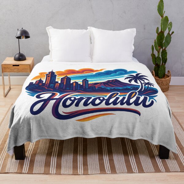 Item preview, Honolulu Waikiki Capital Hawaii Aloha Gift designed and sold by Pineapple-Tree.