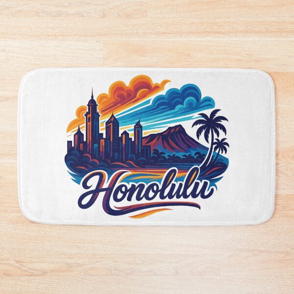Item preview, Honolulu Waikiki Capital Hawaii Aloha Gift designed and sold by Pineapple-Tree.