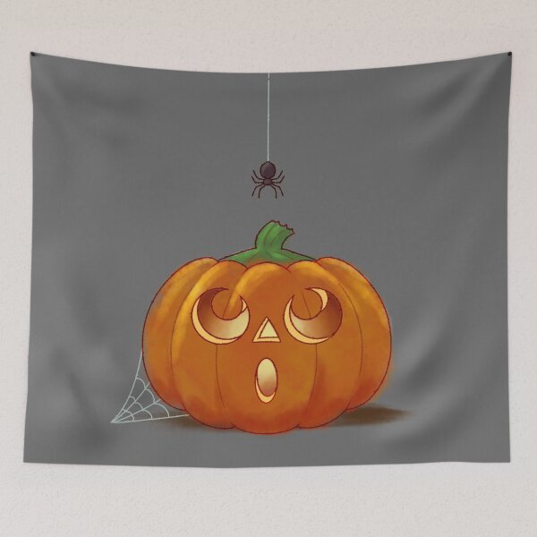 Item preview, Pumpkin and Spider Friend designed and sold by Imaplatypus.