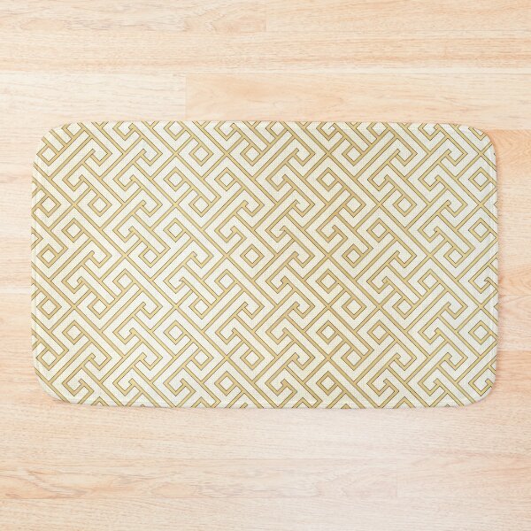 Item preview, Golden Geometric Seamless Fret Pattern Background designed and sold by RGShirtWorks.