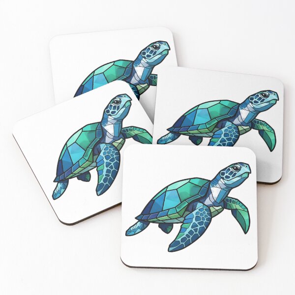 Item preview, Mosaic Turtle Art | Sea Turtle Geometric Design  designed and sold by dfranc.