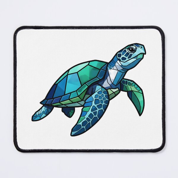 Item preview, Mosaic Turtle Art | Sea Turtle Geometric Design designed and sold by dfranc.
