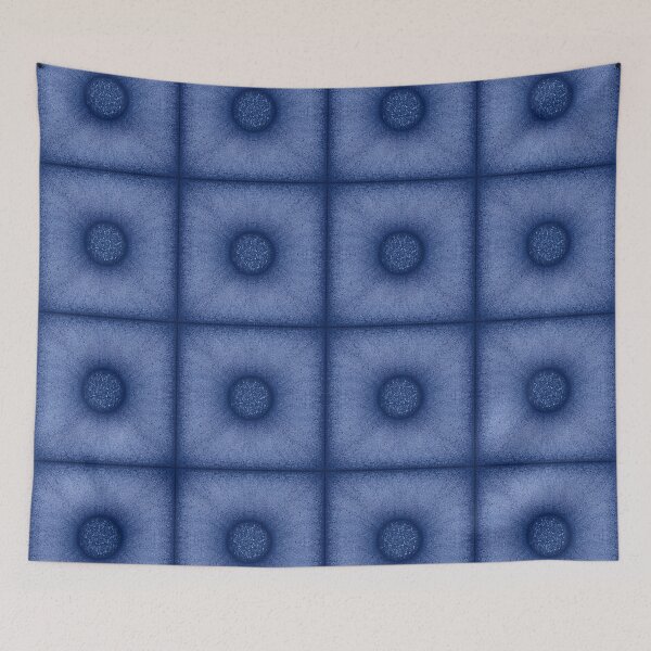 Item preview, "Pouf" tile pattern in chambray color designed and sold by Cherevan.