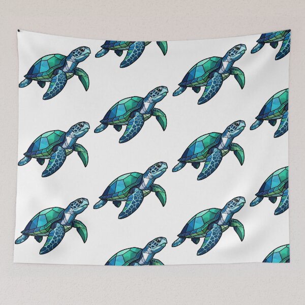 Item preview, Mosaic Turtle Art | Sea Turtle Geometric Design  designed and sold by dfranc.