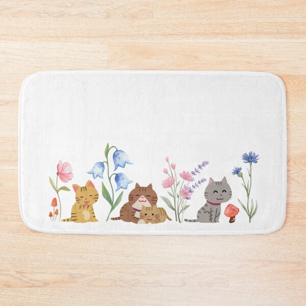 Item preview, Cats With Wild Flowers  designed and sold by soapblossom.