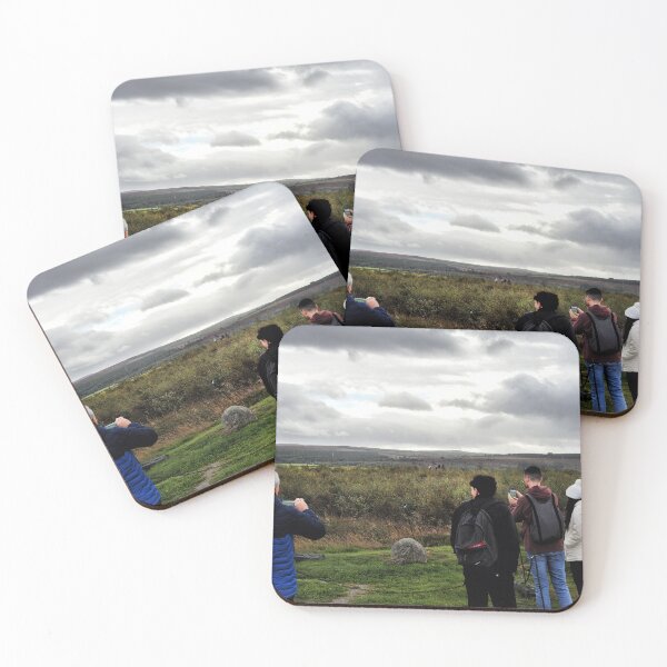 Item preview, Tourists view a memorial stone at Culloden Battlefield, Scotland designed and sold by Richard Flint.