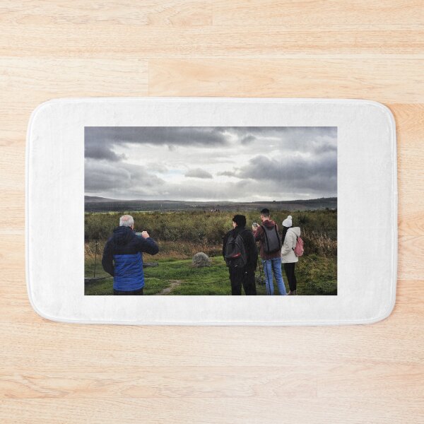 Item preview, Tourists view a memorial stone at Culloden Battlefield, Scotland designed and sold by Richard Flint.