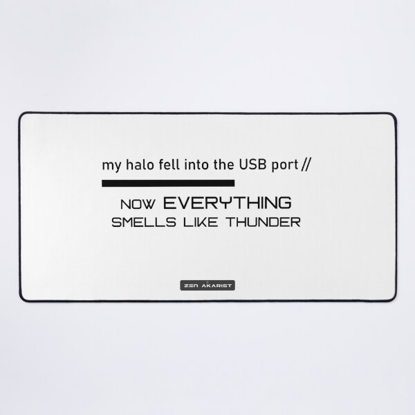 Item preview, “My Halo Fell into the USB Port” – Glitch Aesthetic Cyber Zen T-Shirt designed and sold by Zen Akarist.