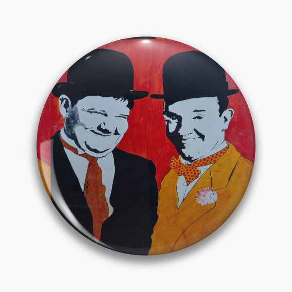 Item preview, Laurel and Hardy Pop Art Portrait | Classic Comedy Duo Artwork designed and sold by Vividality.