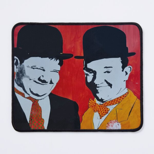 Item preview, Laurel and Hardy Pop Art Portrait | Classic Comedy Duo Artwork designed and sold by Vividality.