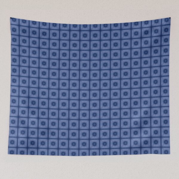 Item preview, "Pouf" tile pattern in chambray color designed and sold by Cherevan.