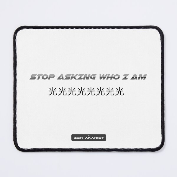 Item preview, “Stop Asking Who I Am” – Cyber Zen Glitch Aesthetic T-Shirt designed and sold by Zen Akarist.