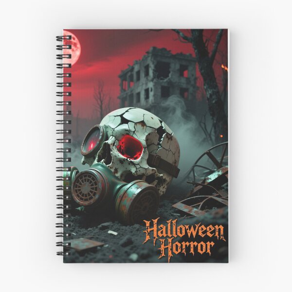 Item preview, Nuclear war, skull in a gas mask, Halloween horror designed and sold by Kilakila.
