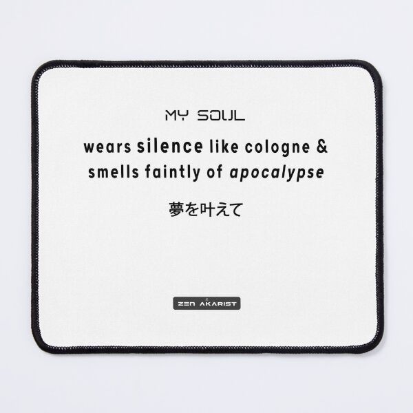Item preview, My Soul Wears Silence Like Cologne – Cyber Zen Glitch Aesthetic T-Shirt designed and sold by Zen Akarist.