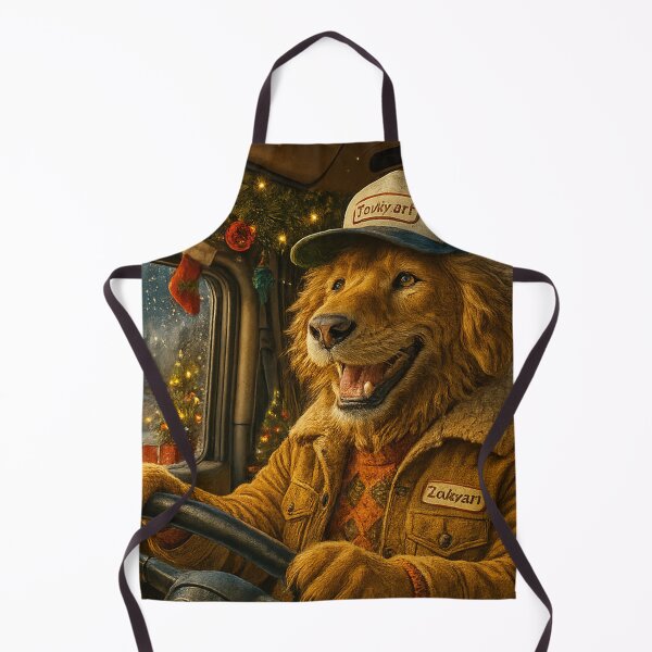 Item preview, Truck Driver Dog – Holiday Roads and Warm Lights designed and sold by Zouky.art.