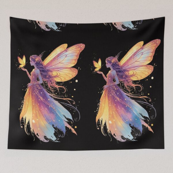 Item preview, Magic Opalite Fairy with Glowing Butterfly – Enchanting Fantasy  designed and sold by Ditstyle.