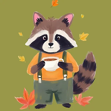 Artwork thumbnail, Easygoing Racoon by aryanefb02