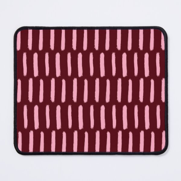 Item preview, Pink on Dark Red Brush Stroke Stripes designed and sold by OneThreeSix.