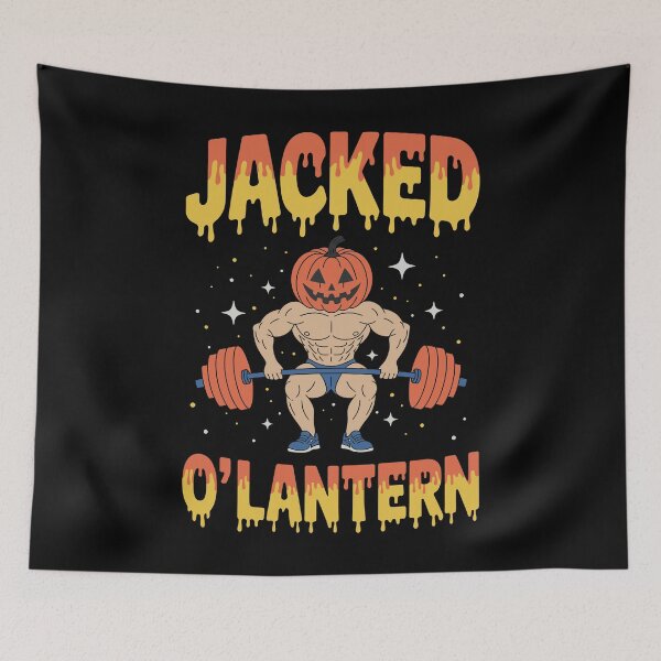 Item preview, Jacked O’Lantern Funny Halloween Gym Workout Pumpkinhead designed and sold by Parkerzz.