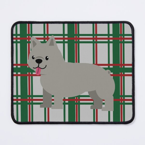 Item preview, French Bulldog Christmas plaid designed and sold by Mountain-Point.