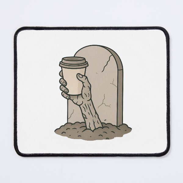 Item preview, Zombie Hand with Coffee Grave Art designed and sold by Kindly Dead.