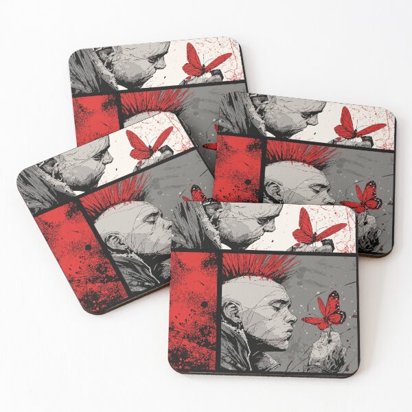 Item preview, Punk & Butterfly – Comic Style Design | Rebellion meets softness designed and sold by drizzd.