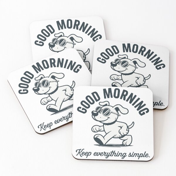 Item preview, Chill Dog Saying Good Morning Minimalist Style designed and sold by -DEEWOLF-.