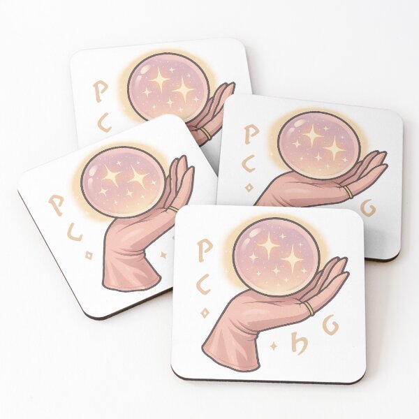 Item preview, Silk Glove Palm Reading | Glam Witch Crystal Orb Sticker & Feminine Psychic Wall Art | Magic Sticker designed and sold by HerDreamCodes.