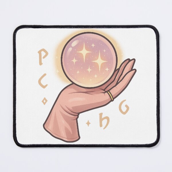 Item preview, Silk Glove Palm Reading | Glam Witch Crystal Orb Sticker & Feminine Psychic Wall Art | Magic Sticker designed and sold by HerDreamCodes.