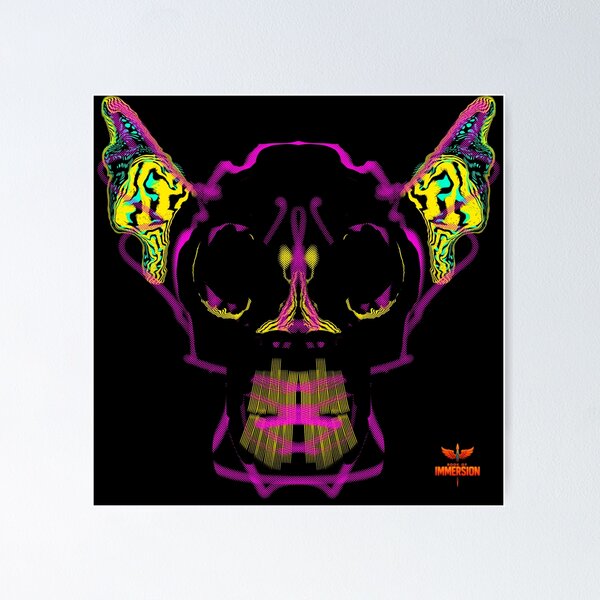 Neural Skull Strata 20 Book of Immersion no 5 by iServalan  Poster