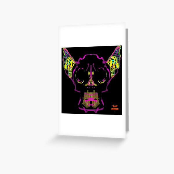 Neural Skull Strata 20 Book of Immersion no 5 by iServalan  Greeting Card
