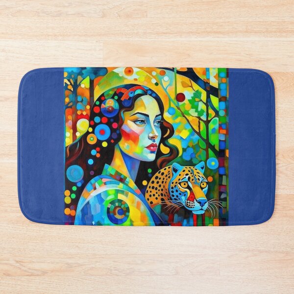 Item preview, A woman and a leopard. designed and sold by Natalia-Vlad.