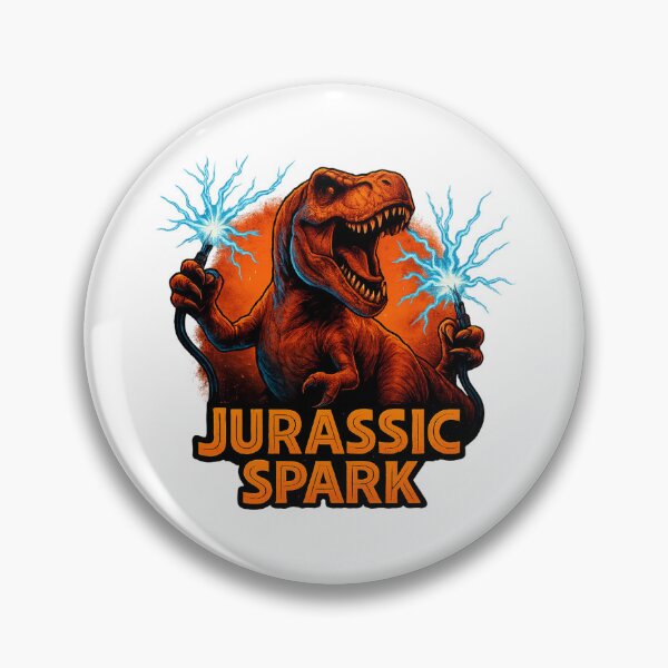 Item preview, Jurassic Spark – Electrified T-Rex Funny Dinosaur Design designed and sold by RetroRespect.