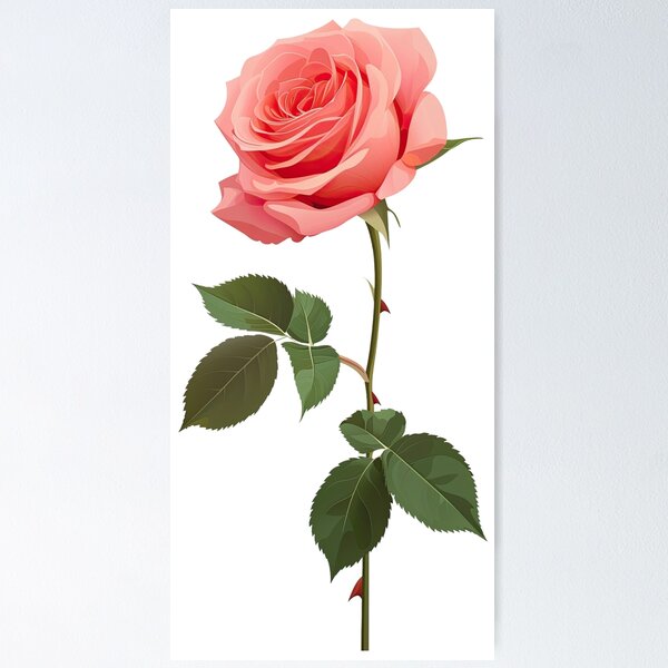 Item preview, Blooming peach rose symbolizes sincerity and gratitude in a soft, elegant floral composition designed and sold by GracelucyShop.