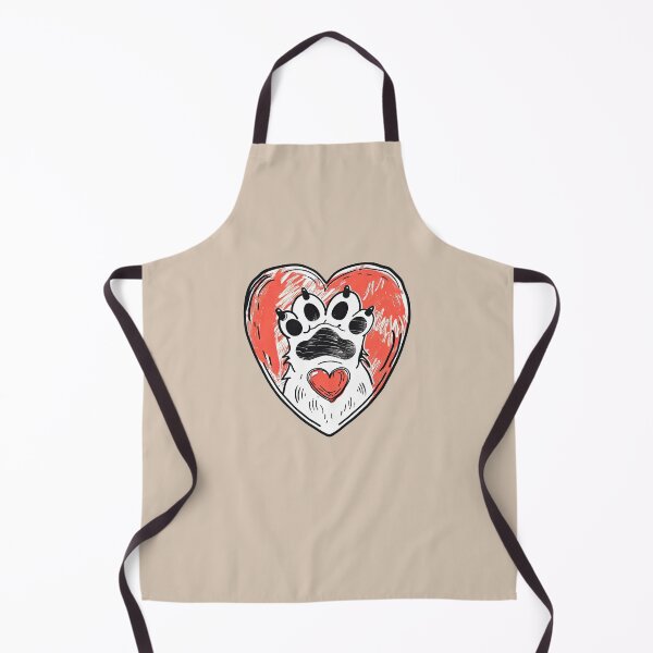 Item preview, Hand drawn cartoon dog paw in heart, perfect for dog lovers, pet care design, and vet clinic logos designed and sold by GracelucyShop.