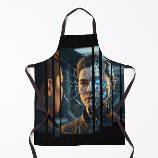 Item preview, Reflections of the Future, Human vs AI Self designed and sold by chipmuckdesignn.