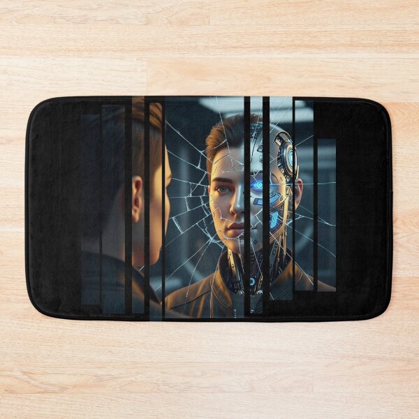 Item preview, Reflections of the Future, Human vs AI Self designed and sold by chipmuckdesignn.
