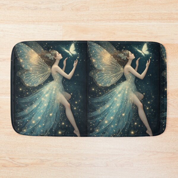 Item preview, Opalite Fairy with Glowing Butterfly – Enchanting Fantasy  designed and sold by Ditstyle.