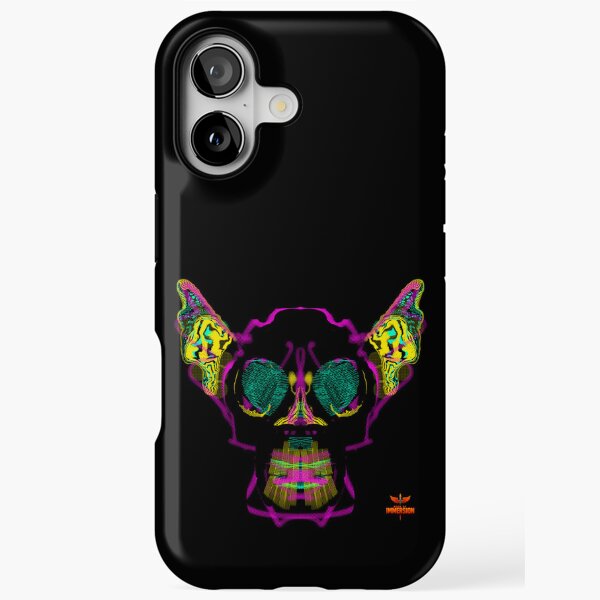 Green Eye Neural Skull Strata 20 Book of Immersion no 4 by iServalan iPhone Tough Case