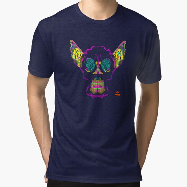 Green Eye Neural Skull Strata 20 Book of Immersion no 4 by iServalan  Tri-blend T-Shirt