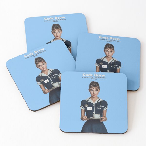 Item preview, Code Brew Vol. 2 – Nurse Holly G., Retro Coffee & Medical Humour Art designed and sold by Gino By Design.