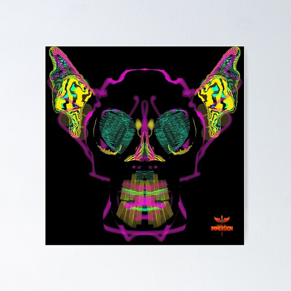 Green Eye Neural Skull Strata 20 Book of Immersion no 4 by iServalan  Poster