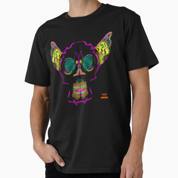 Green Eye Neural Skull Strata 20 Book of Immersion no 4 by iServalan Premium T-Shirt