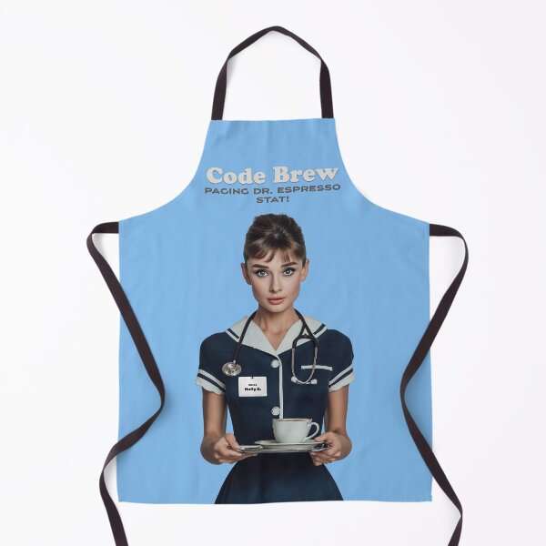 Item preview, Code Brew Vol. 2 – Nurse Holly G., Retro Coffee & Medical Humour Art designed and sold by Gino By Design.