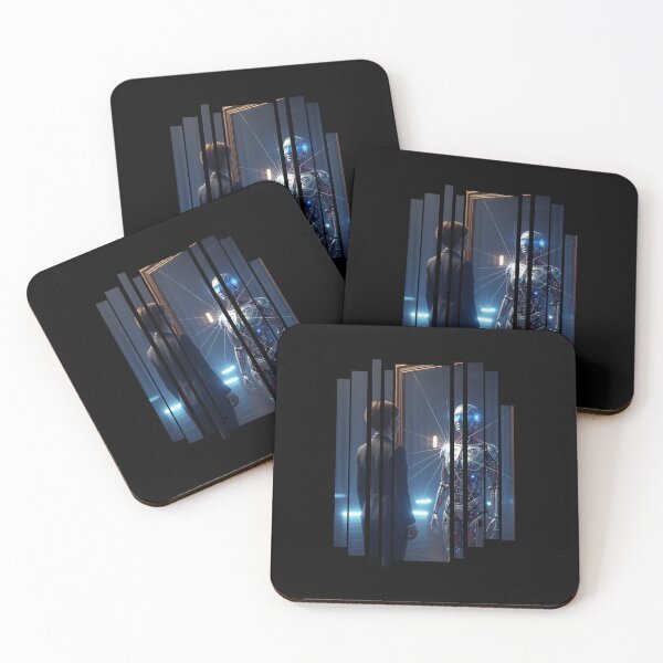 Item preview, Reflections of the Future, Human vs AI Self designed and sold by chipmuckdesignn.